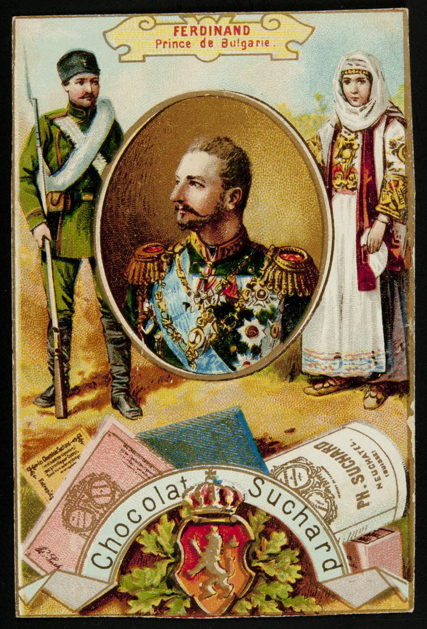 Suchard Philippe carte réclame chromo Neuchâtel, Suisse 1899-1900 1996.40.169.5 Photo