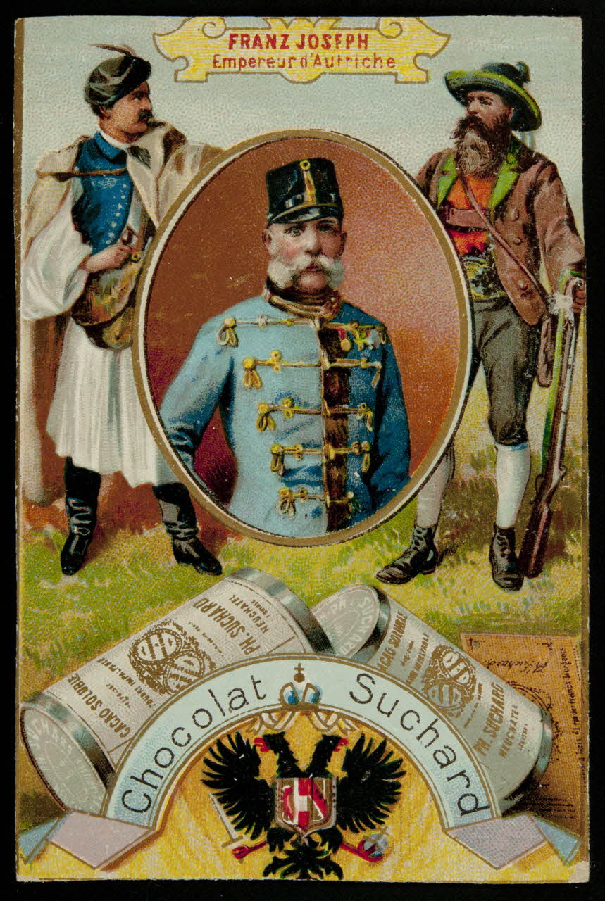 Suchard Philippe carte réclame chromo Neuchâtel, Suisse 1899-1900 1996.40.169.6 Photo