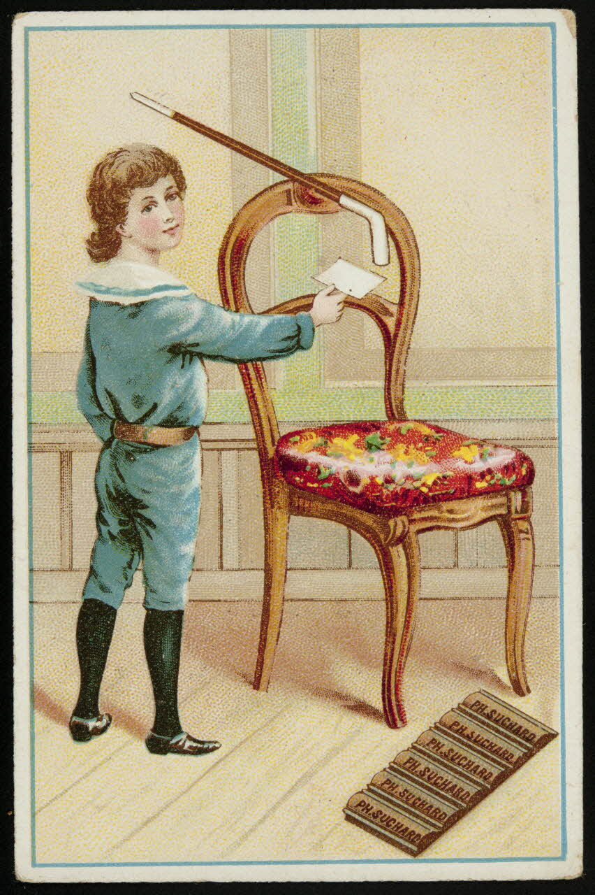 Suchard Philippe carte réclame chromo Neuchâtel, Suisse 1880-1914 1996.40.170.2 Photo