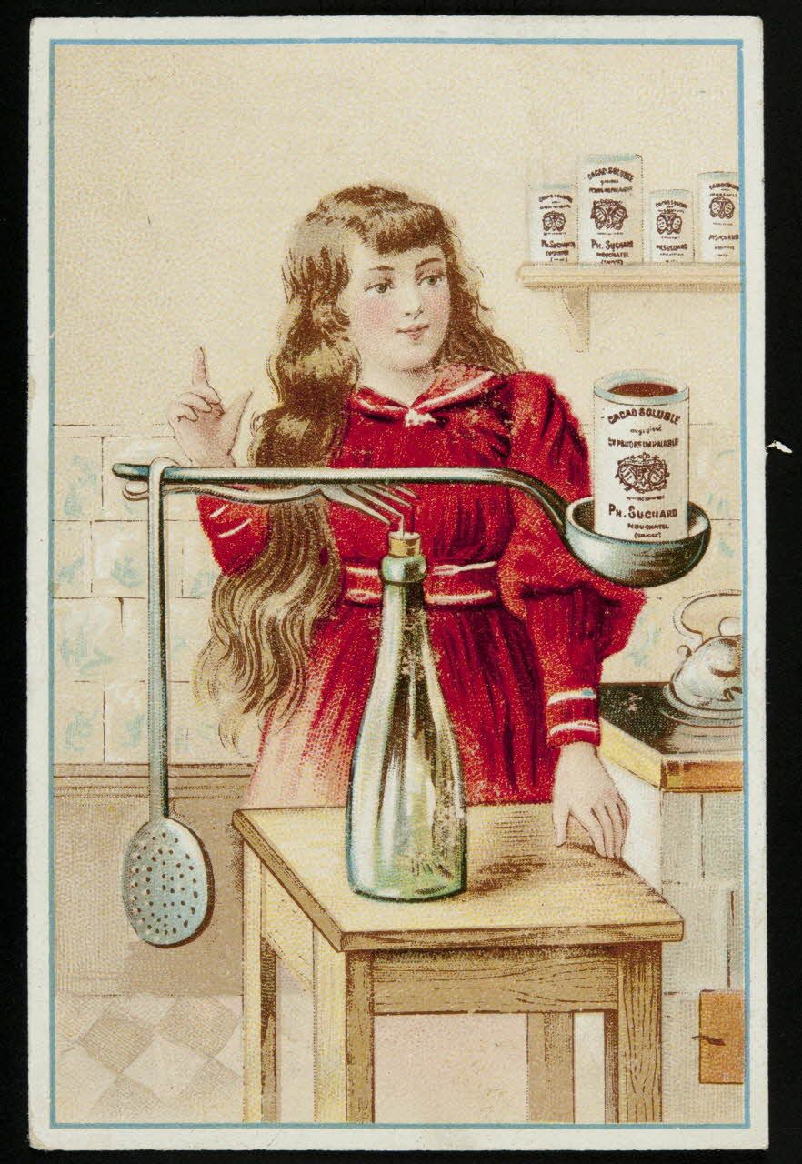 Suchard Philippe carte réclame chromo Neuchâtel, Suisse 1880-1914 1996.40.170.3 Photo