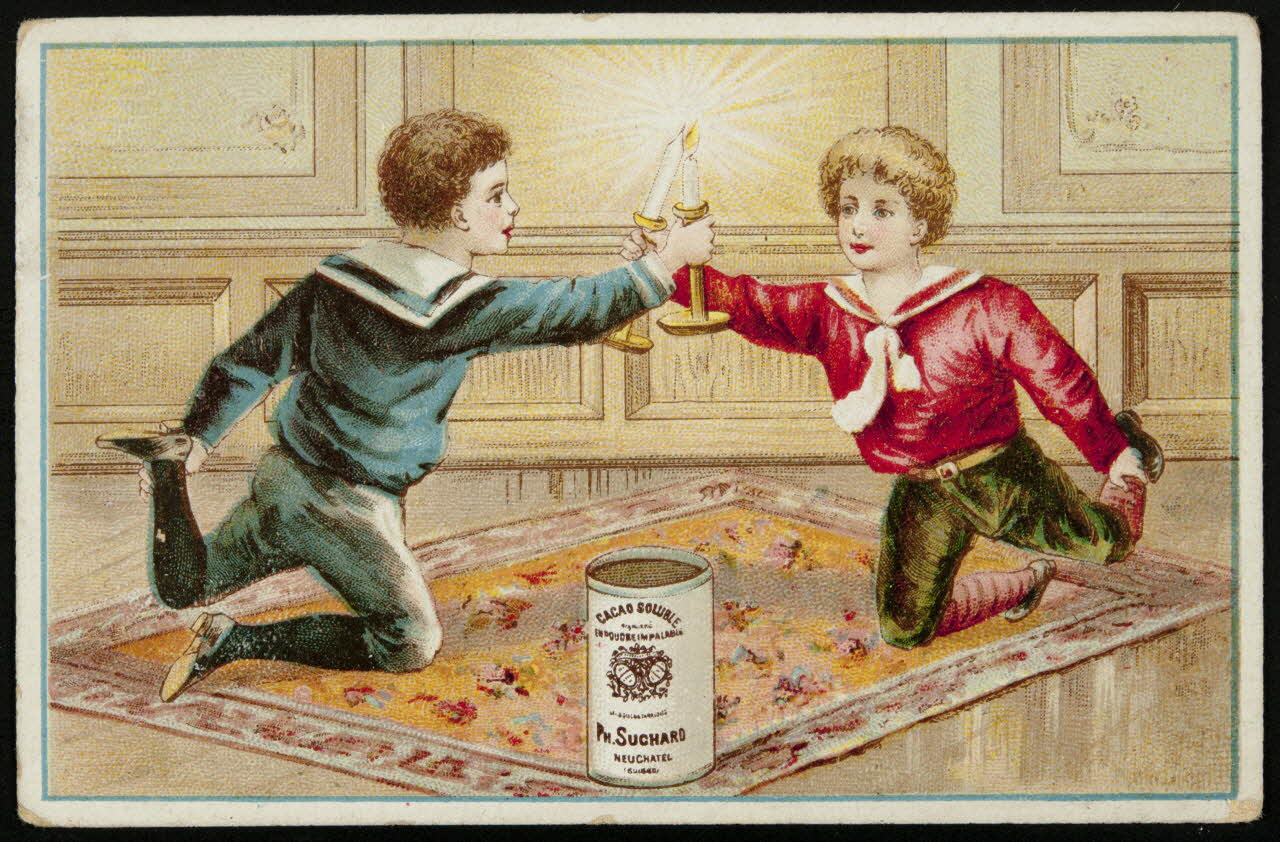 Suchard Philippe carte réclame chromo Neuchâtel, Suisse 1880-1914 1996.40.170.6 Photo