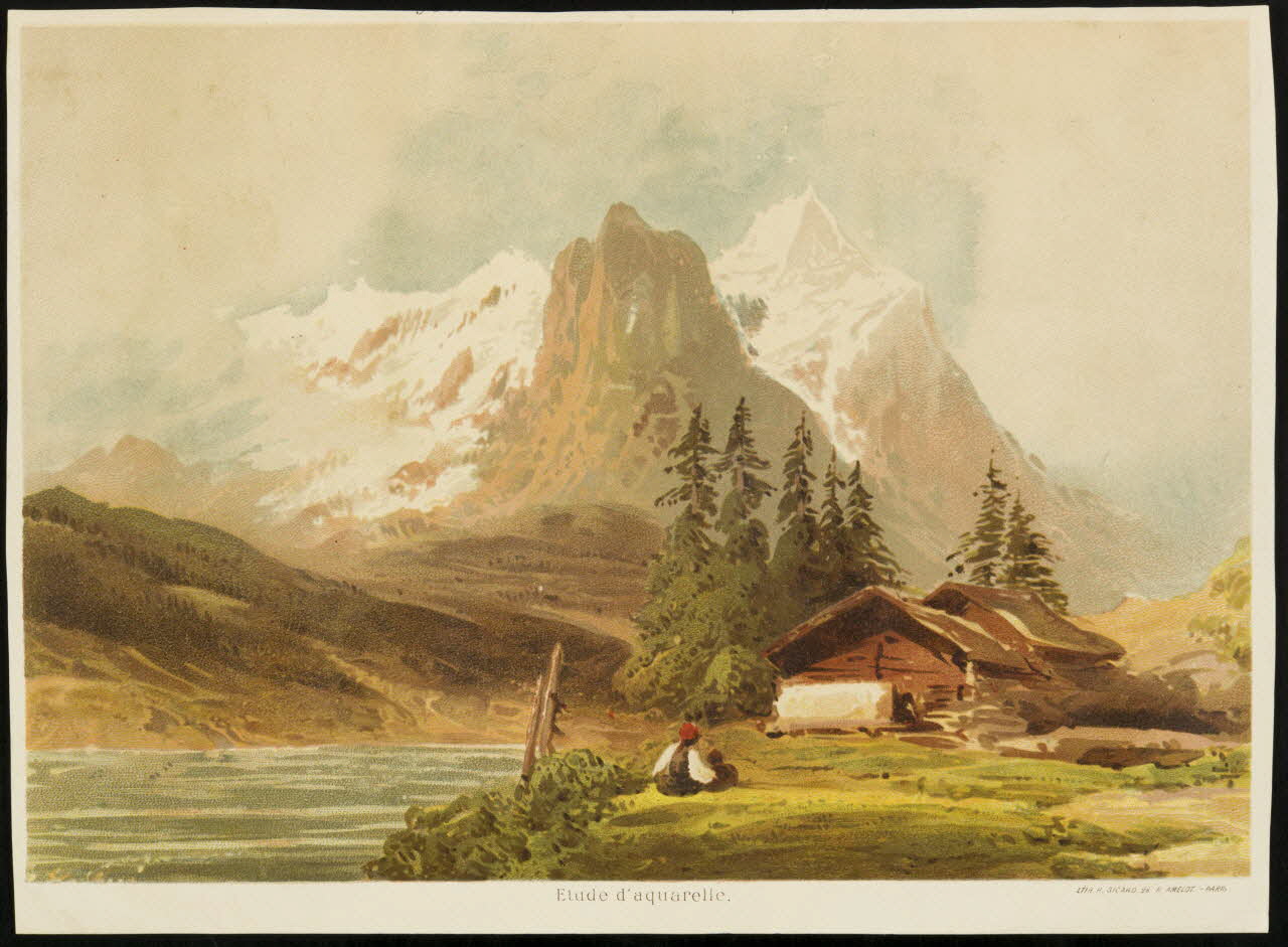 estampe Etude d'aquarelle. 1996.40.1707.1 Photo