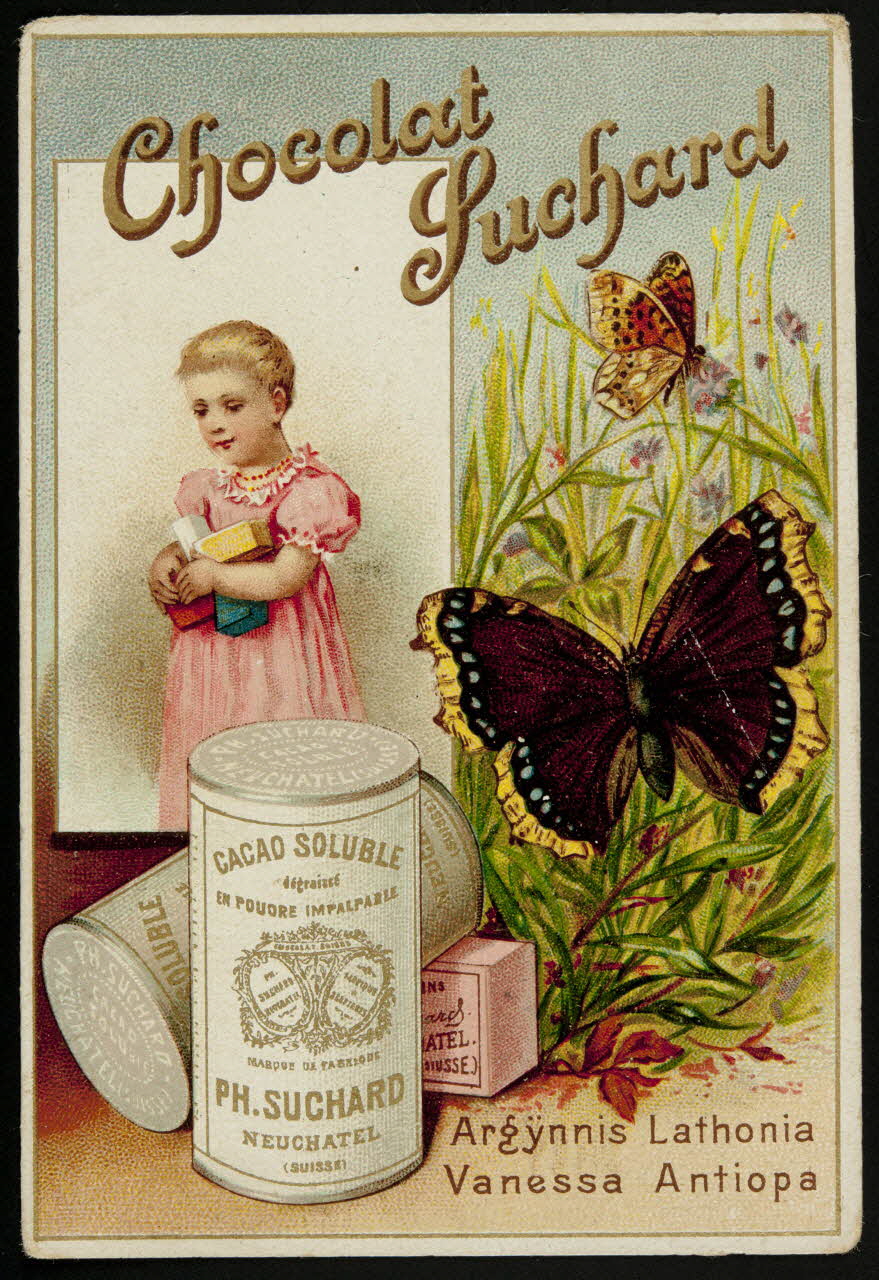 Suchard Philippe carte réclame chromo Neuchâtel, Suisse 1880-1914 1996.40.171.1 Photo