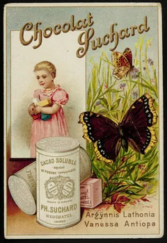 Suchard Philippe carte réclame chromo Neuchâtel, Suisse 1880-1914 1996.40.171.1 Photo