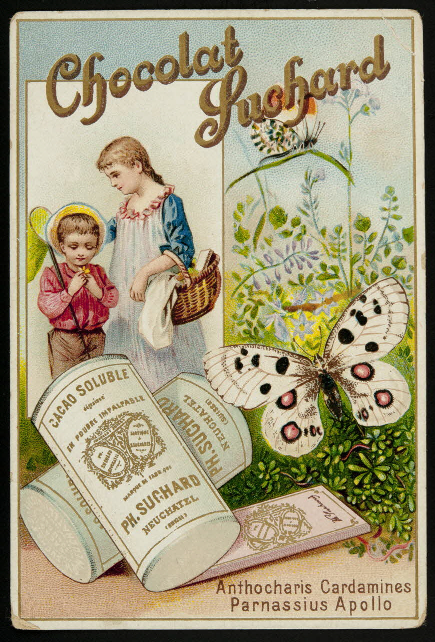 Suchard Philippe carte réclame chromo Neuchâtel, Suisse 1880-1914 1996.40.171.2 Photo