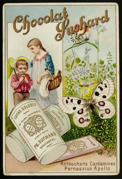 Suchard Philippe carte réclame chromo Neuchâtel, Suisse 1880-1914 1996.40.171.2 Photo