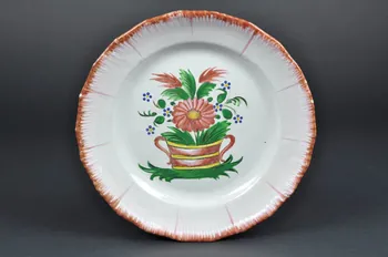 assiette plate Lorraine, France 1800-1825 1966.8.2  Photo Mucem
