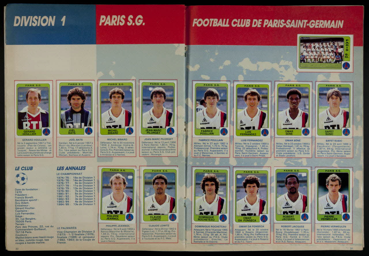 Panini album panini 1986 2007.40.11 Photo