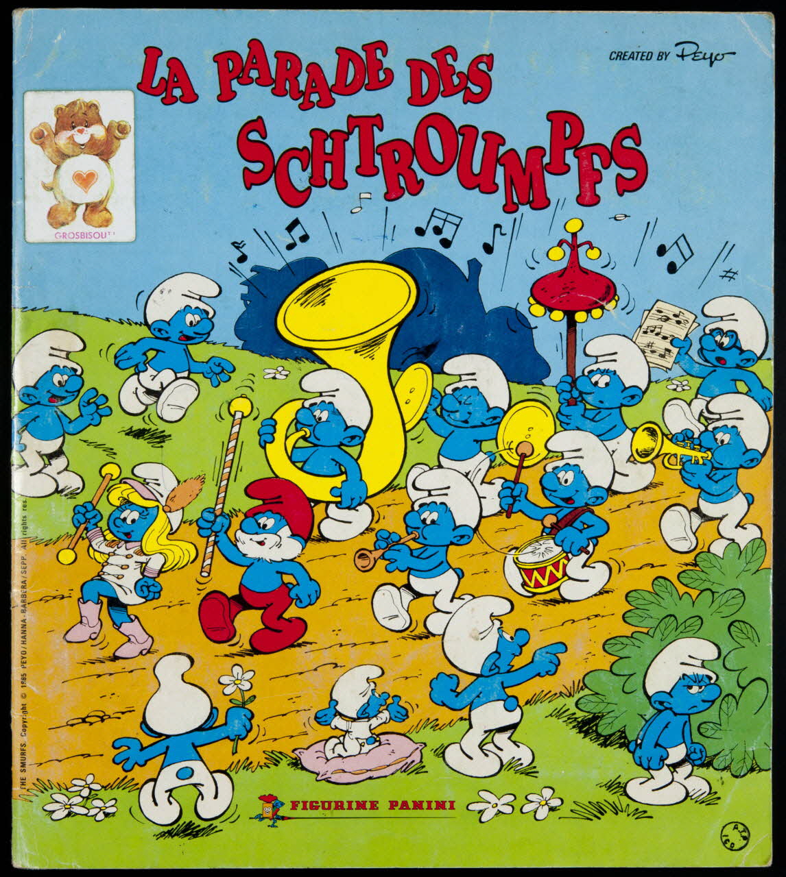 Peyo ; Panini album panini 1985 2007.40.41 Photo