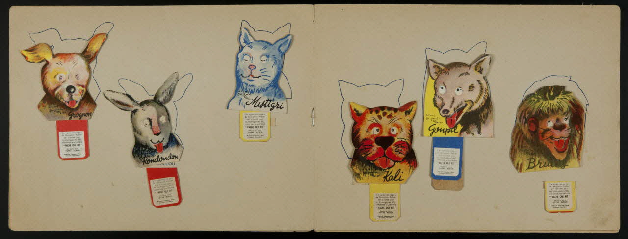 album Collection des personnages de Benjamin Rabier Animés par les fromageries créatrices de la célèbre "Vache qui rit" Franche-Comté, France 1945-1955 2007.46.13 Photo