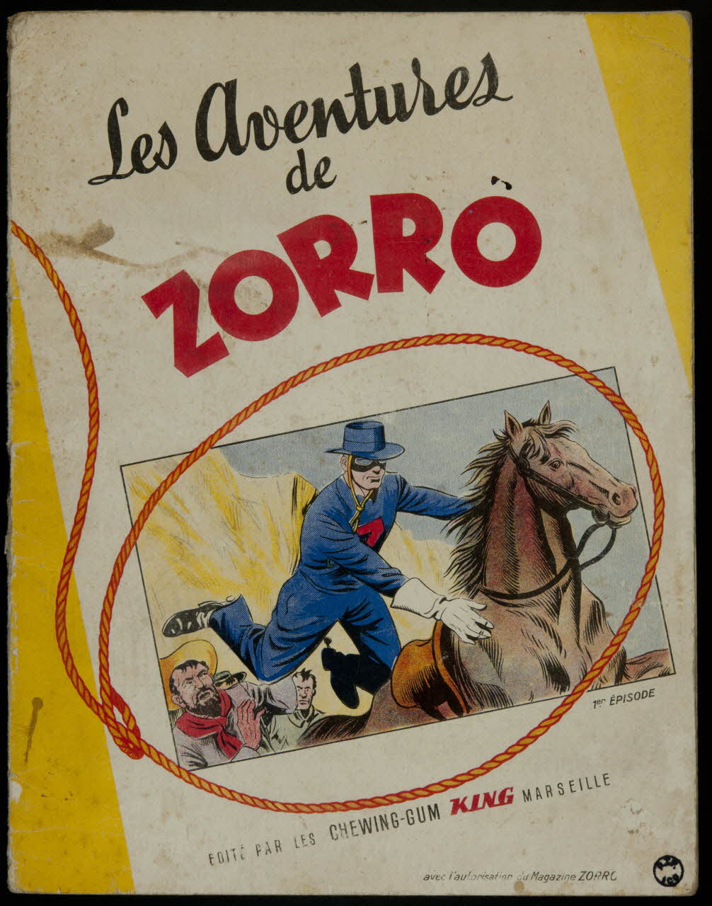 album Les Aventures  de  ZORRO  EDITE PAR LES CHEWING-GUM KING MARSEILLE France 1955-1965 2007.46.133 Photo