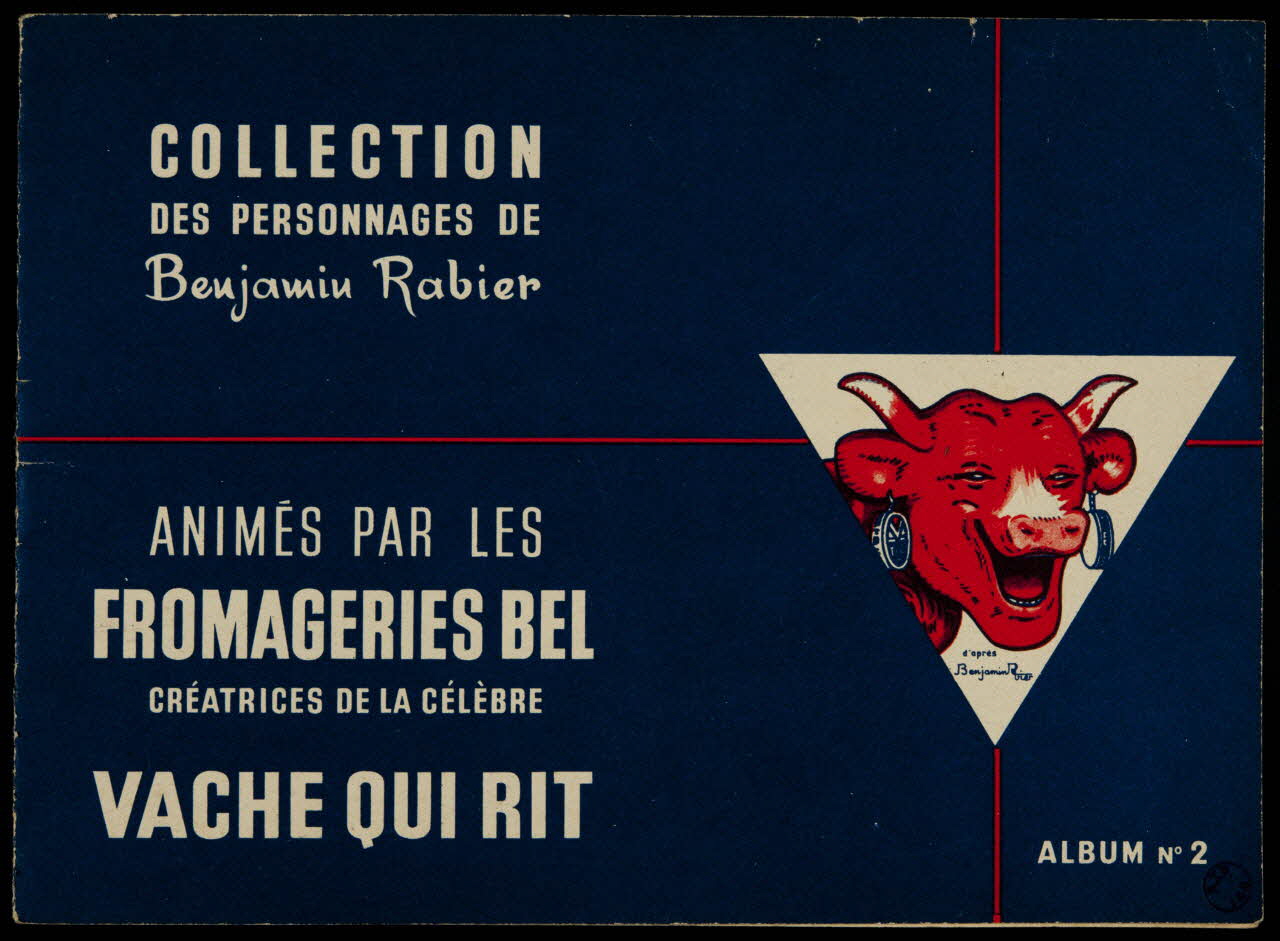 album Collection des personnages de Benjamin Rabier animés par les fromageries Bel créatrices de la célèbre Vache qui rit. A lbum 2 Franche-Comté, France 1945-1955 2007.46.14 Photo Mucem