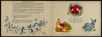album Collection des personnages de Benjamin Rabier animés par les fromageries Bel créatrices de la célèbre Vache qui rit. A lbum 2 Franche-Comté, France 1945-1955 2007.46.14 Photo Mucem