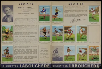 album Collection  LES GRANDES  EQUIPES DE FRANCE  EDITEE PAR LES BISCOTTES  LABOUCHEDE France 1955 2007.46.143 Photo