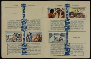 album LE DERNIER  DES MOHICANS  d'après  FENIMORE COOPER  ALBUM EDITE PAR  LE  CHOCOLAT  LOUIT  BORDEAUX France 1945-1955 2007.46.156 Photo