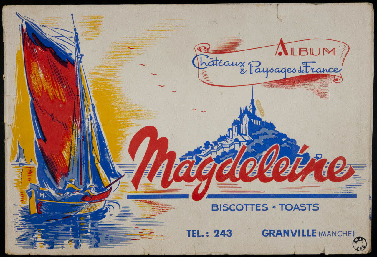 album ALBUM  Châteaux  & Paysages de France  Magdeleine  BISCOTTES-TOASTS France 1955-1965 2007.46.157 Photo