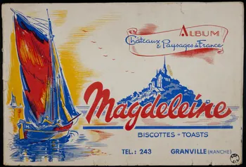 album ALBUM  Châteaux  & Paysages de France  Magdeleine  BISCOTTES-TOASTS France 1955-1965 2007.46.157 Photo