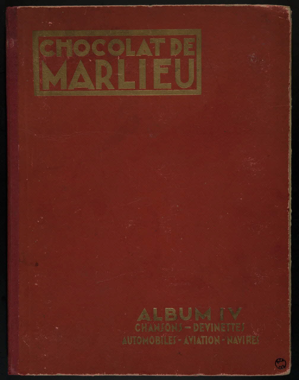album CHOCOLAT DE  MARLIEU  ALBUM IV  CHANSONS - DEVINETTES   AUTOMOBILES - AVIATION - NAVIRES France 1936 2007.46.160 Photo