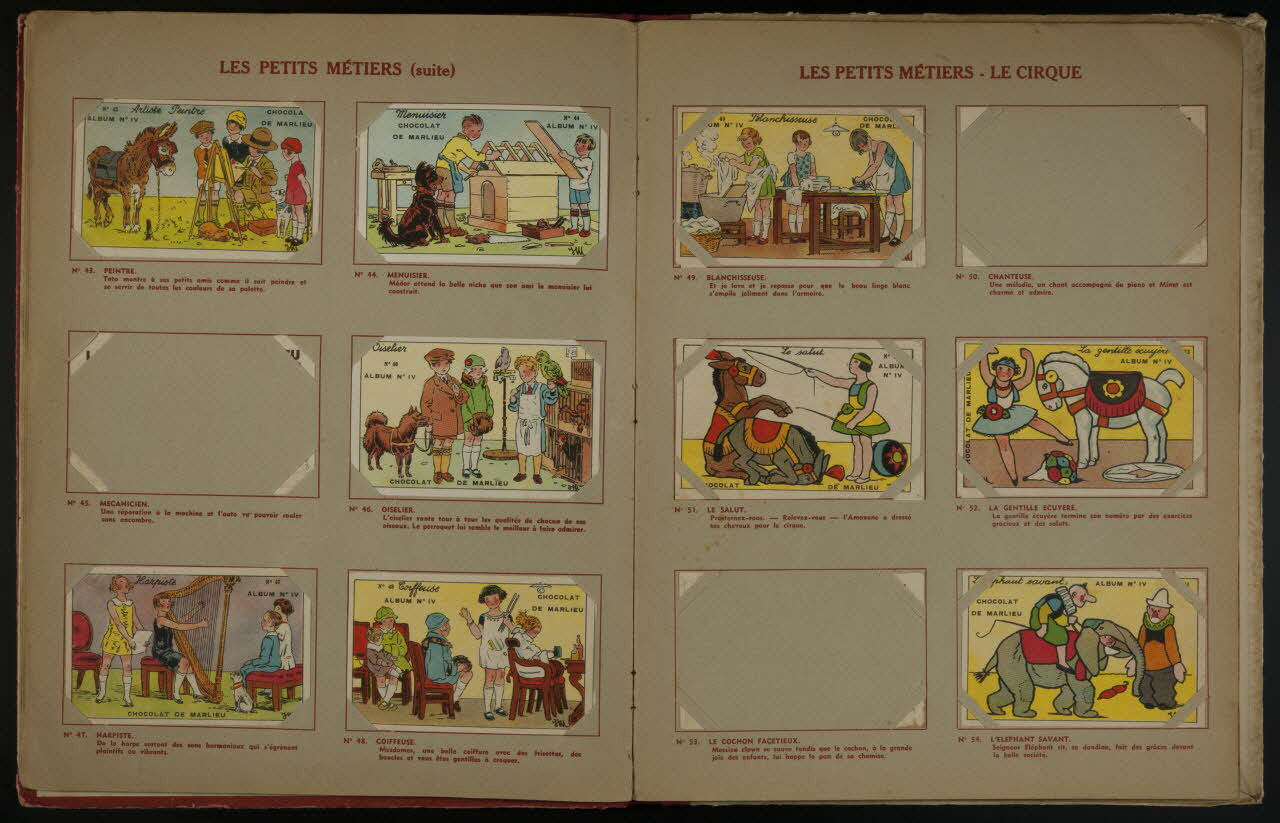 album CHOCOLAT DE  MARLIEU  ALBUM IV  CHANSONS - DEVINETTES   AUTOMOBILES - AVIATION - NAVIRES France 1936 2007.46.160 Photo