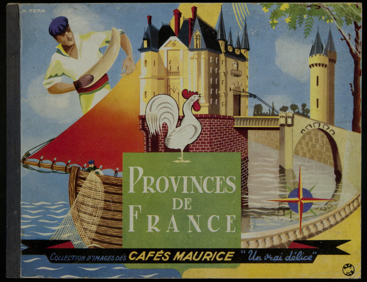 album PROVINCES  DE  FRANCE  COLLECTION D'IMAGES DES CAFES MAURICE "Un vrai délice" France 1954 2007.46.165 Photo