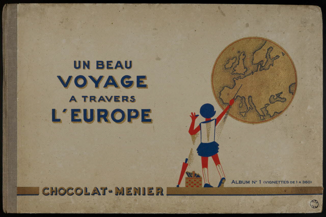 album UN BEAU  VOYAGE  A TRAVERS  L'EUROPE  CHOCOLAT-MENIER  ALBUM N°1 (VIGNETTES DE 1 A 360) France 1925-1935 2007.46.166  Photo