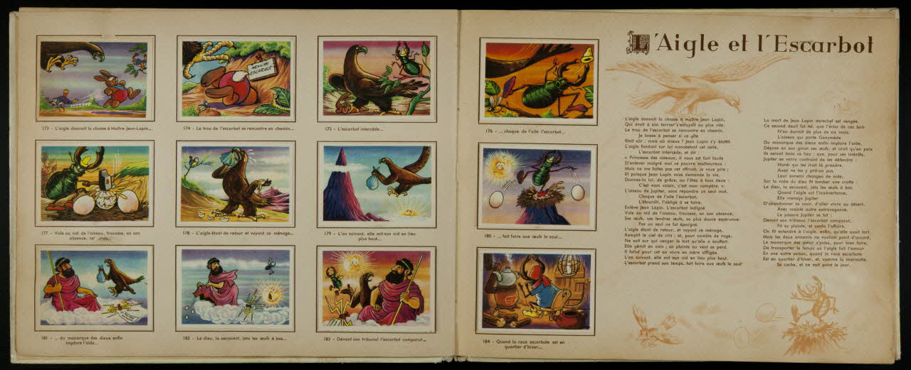 album LES FABLES  DE LA FONTAINE  COLLECTION DES IMAGES  DU  CHOCOLAT-MENIER France 1950-1960 2007.46.171 Photo