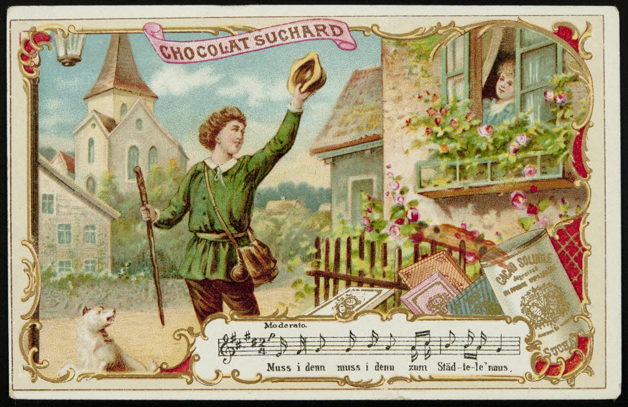 Suchard Philippe carte réclame chromo Neuchâtel, Suisse 1880-1914 1996.40.172.3 Photo