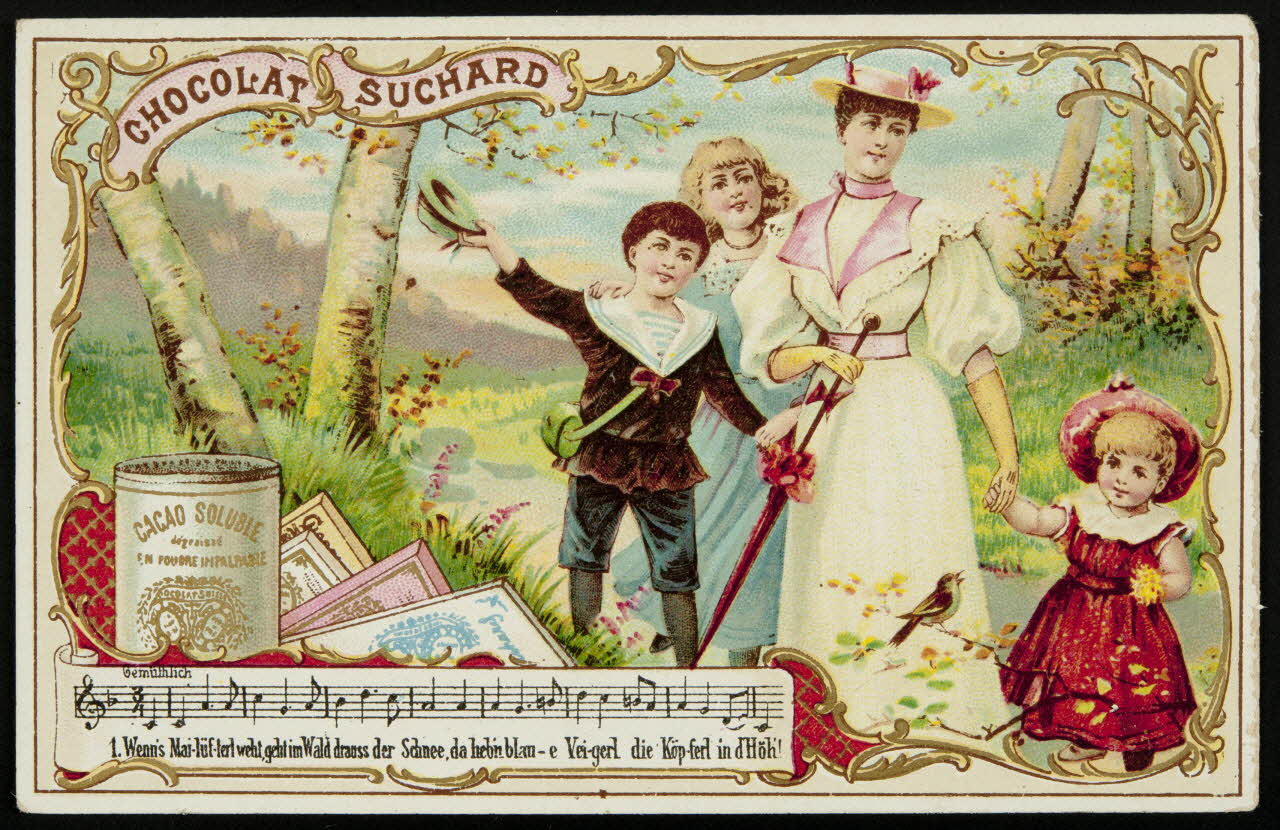 Suchard Philippe carte réclame chromo Neuchâtel, Suisse 1880-1914 1996.40.172.5 Photo