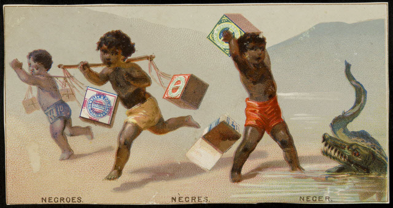 carte réclame NEGROES.  NEGRES.  NEGER. 1996.40.1727.2 Photo