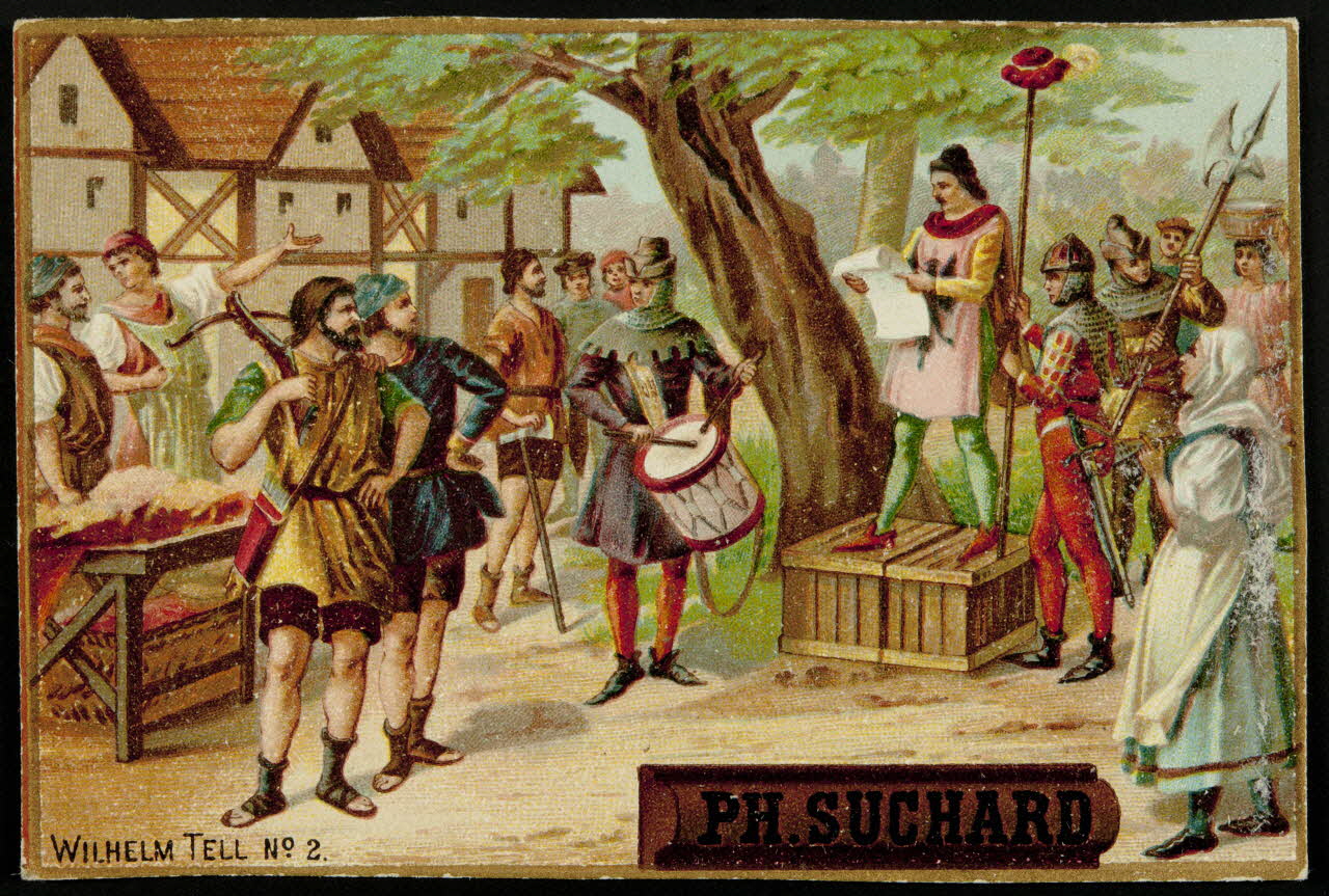 Suchard Philippe carte réclame chromo Neuchâtel, Suisse 1880-1914 1996.40.173.1 Photo