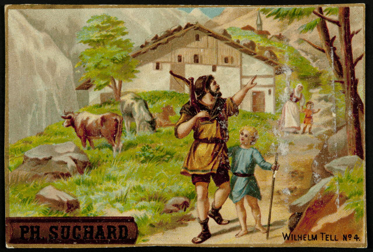 Suchard Philippe carte réclame chromo Neuchâtel, Suisse 1880-1914 1996.40.173.3 Photo