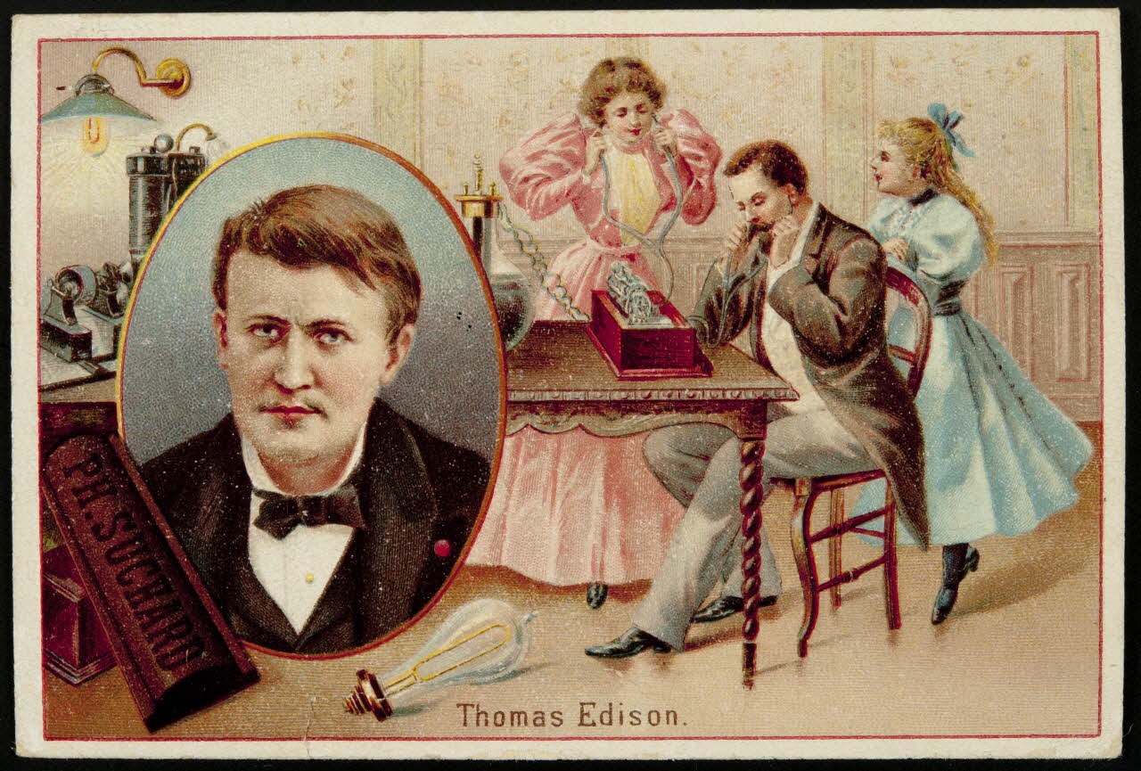 Suchard Philippe carte réclame chromo Neuchâtel 1880-1914 1996.40.175.7 Photo