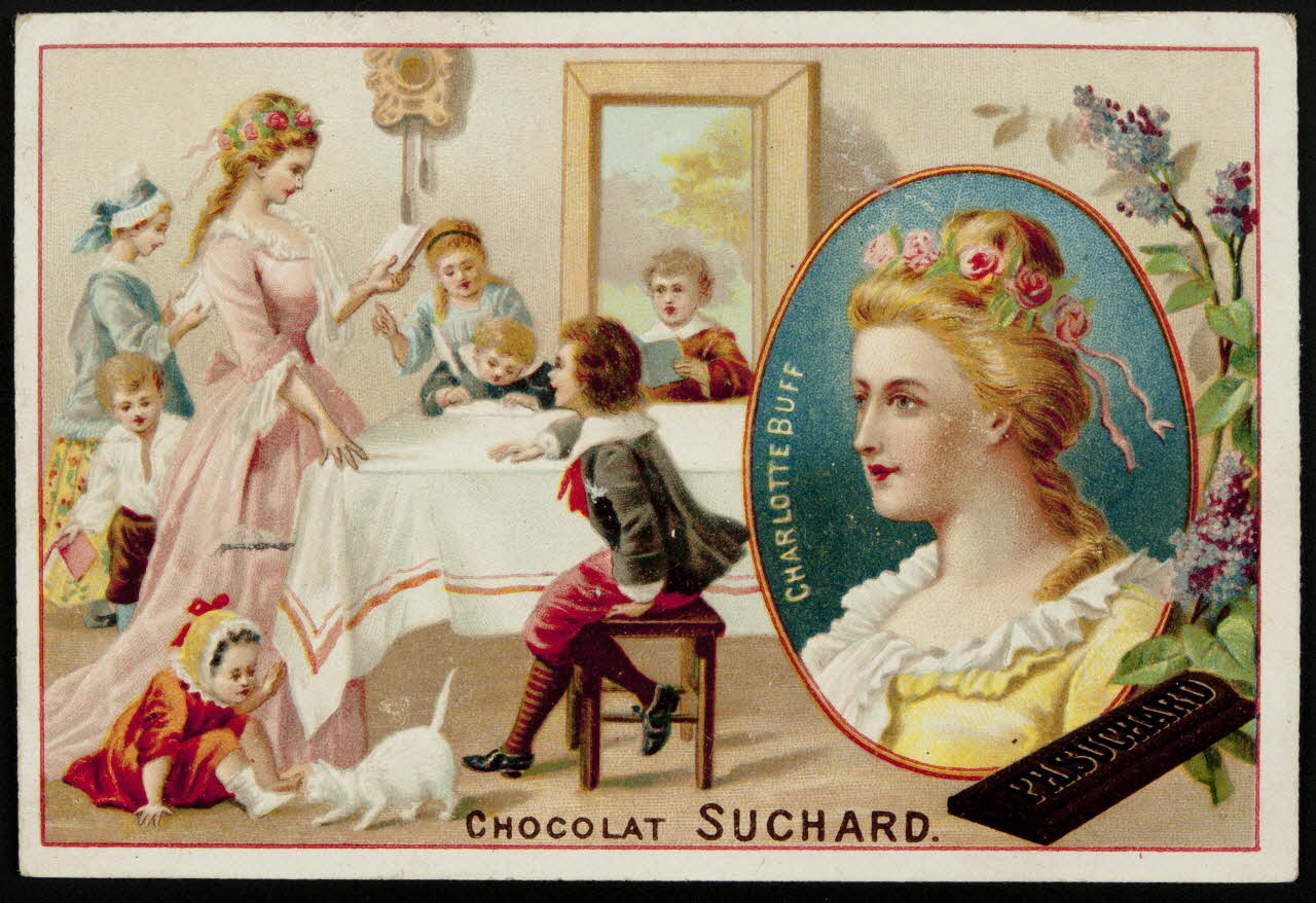 Suchard Philippe carte réclame chromo Neuchâtel 1880-1914 1996.40.178.1 Photo