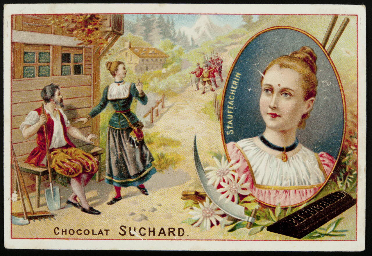 Suchard Philippe carte réclame chromo Neuchâtel 1880-1914 1996.40.178.7 Photo