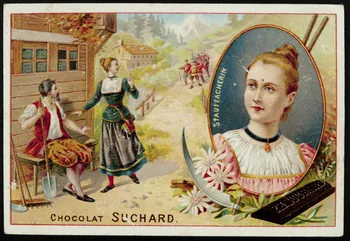 Suchard Philippe carte réclame chromo Neuchâtel 1880-1914 1996.40.178.7  Photo