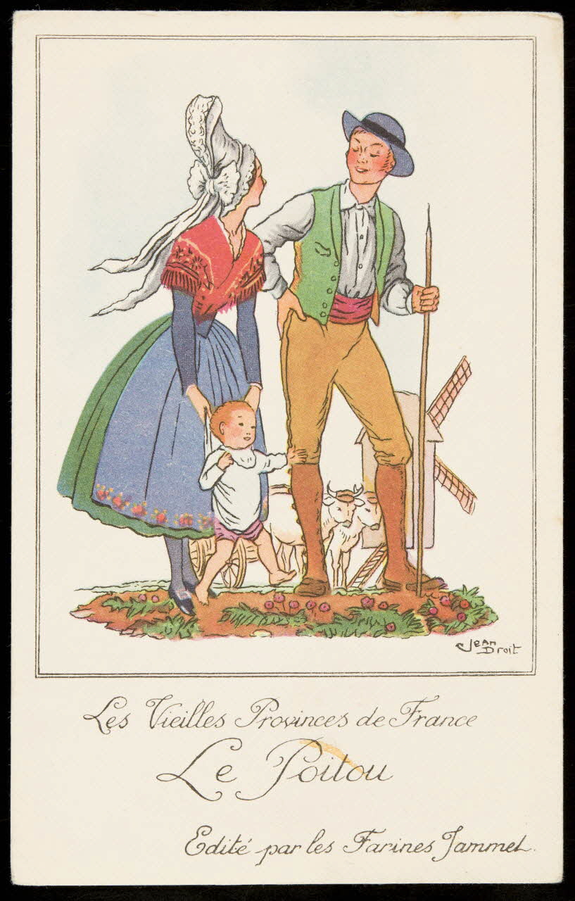 carte réclame Les Vieilles Provinces de France  Le Poitou 1996.40.1809.9 Photo