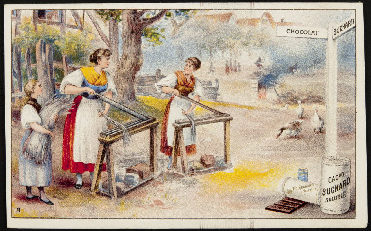 Suchard Philippe carte réclame chromo Neuchâtel 1880-1914 1996.40.182.6 Photo