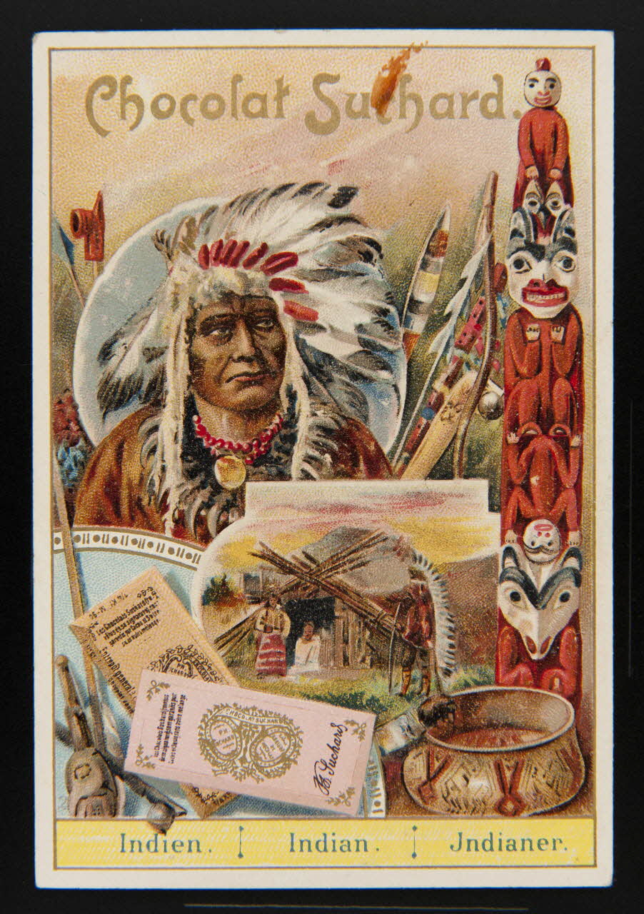 Suchard Philippe carte réclame chromo Neuchâtel 1880-1914 1996.40.184.2 Photo Mucem