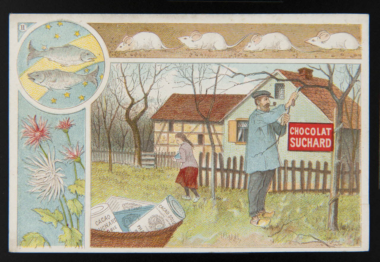 Suchard Philippe carte réclame chromo Neuchâtel 1880-1914 1996.40.187.2 Photo