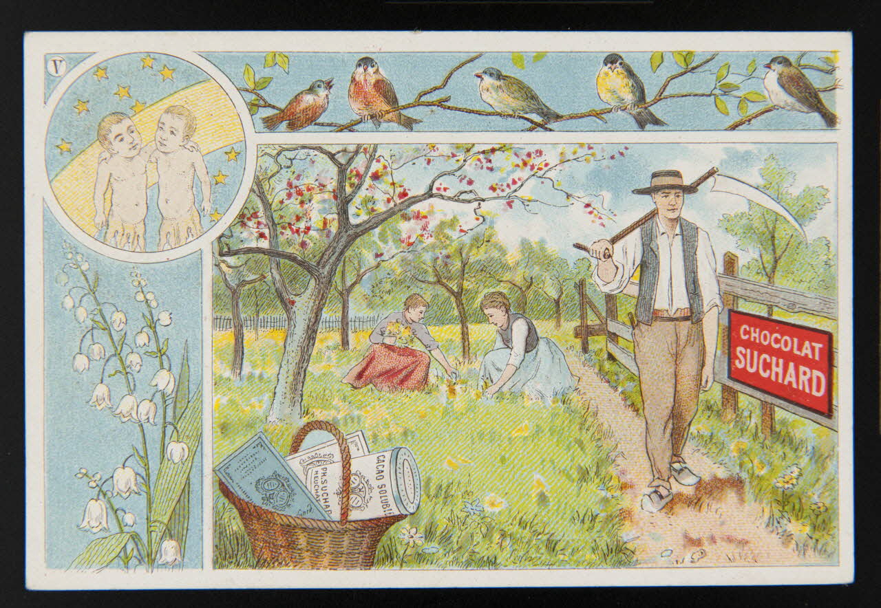 Suchard Philippe carte réclame chromo Neuchâtel 1880-1914 1996.40.187.5 Photo