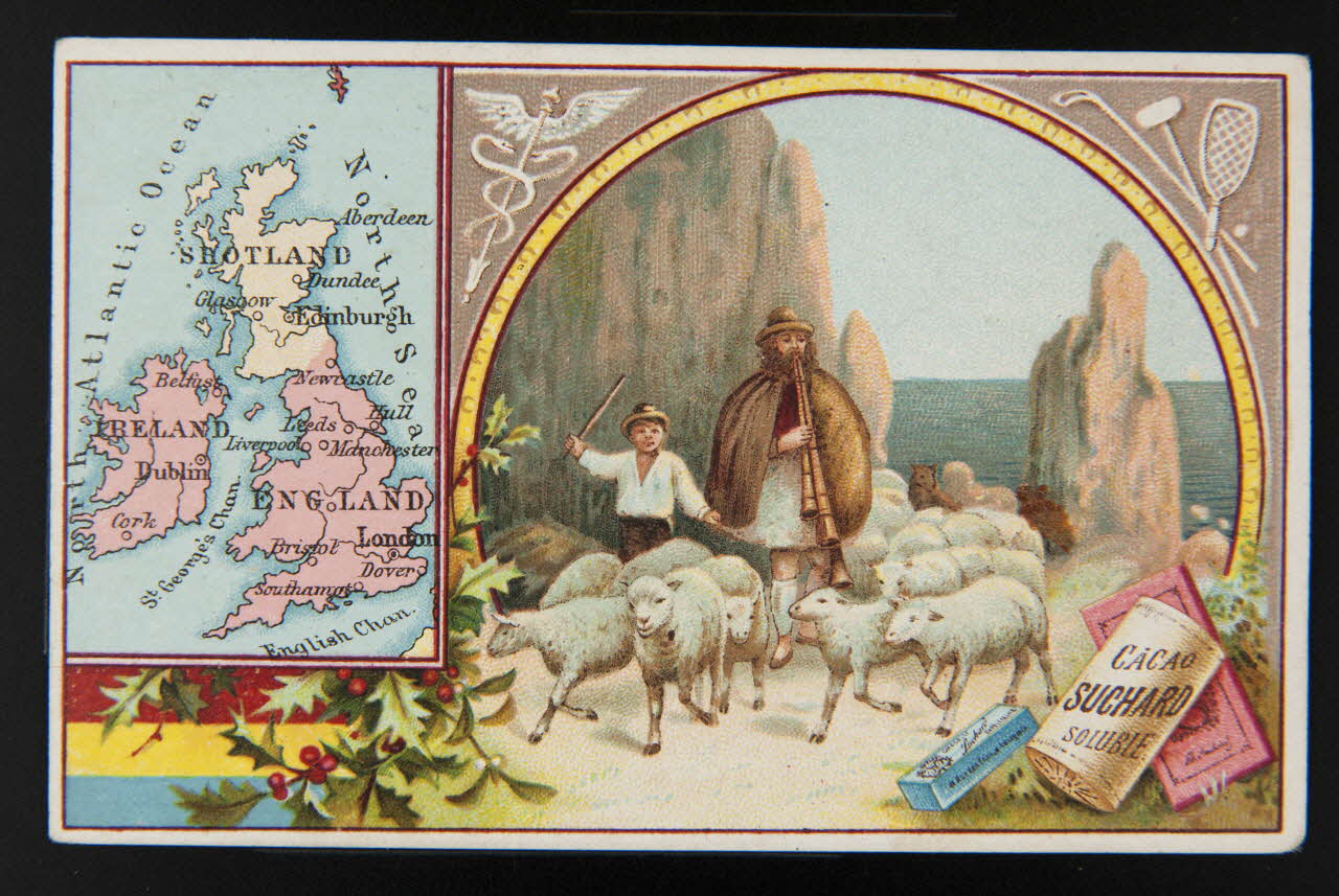 Suchard Philippe carte réclame chromo Neuchâtel 1880-1914 1996.40.190.1 Photo