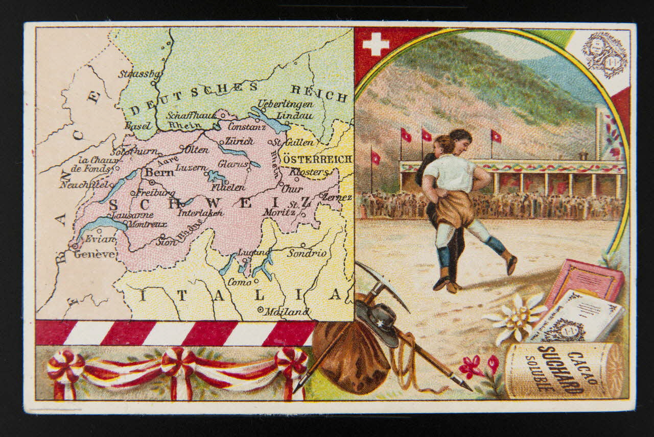 Suchard Philippe carte réclame chromo Neuchâtel 1880-1914 1996.40.190.6 Photo