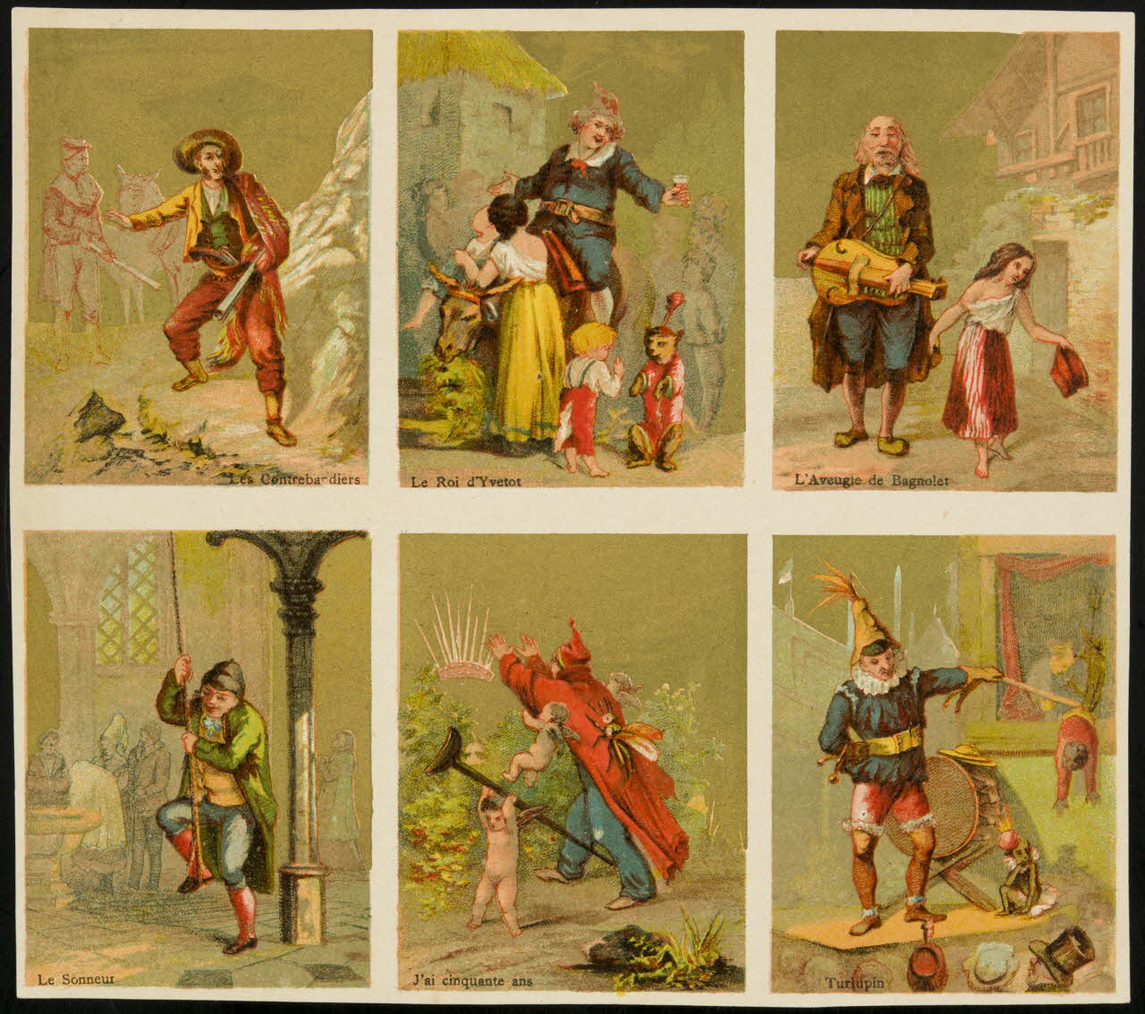 planche de cartes réclame chromo 1996.40.1928.1 Photo