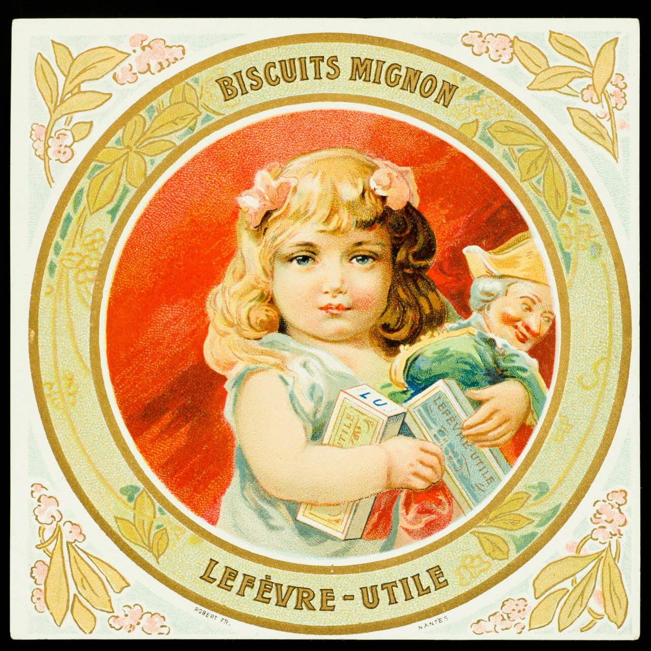 étiquette publicitaire BISCUITS MIGNON  LEFEVRE-UTILE 1996.40.1931.1 Photo