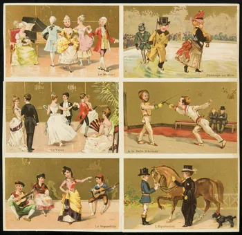 planche de cartes réclame chromo 1996.40.1934.1 Photo
