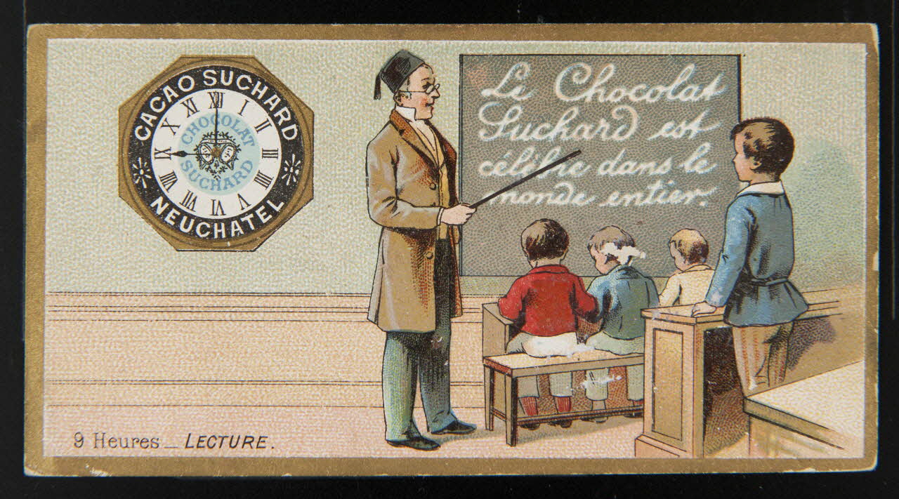 Suchard Philippe carte réclame chromo Neuchâtel 1880-1914 1996.40.194.1 Photo