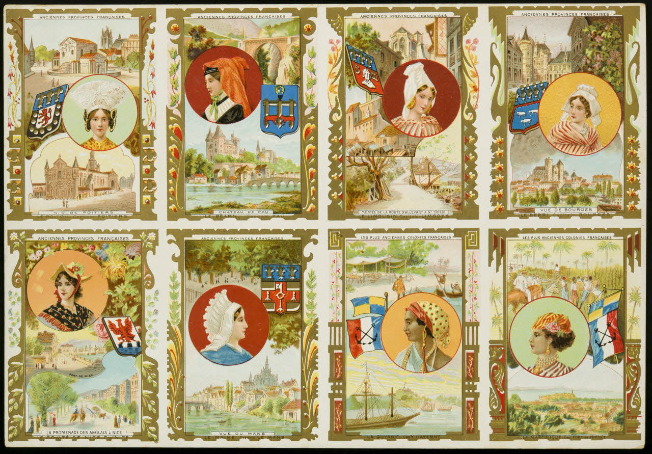 planche de cartes réclame chromo 1996.40.1943.1 Photo