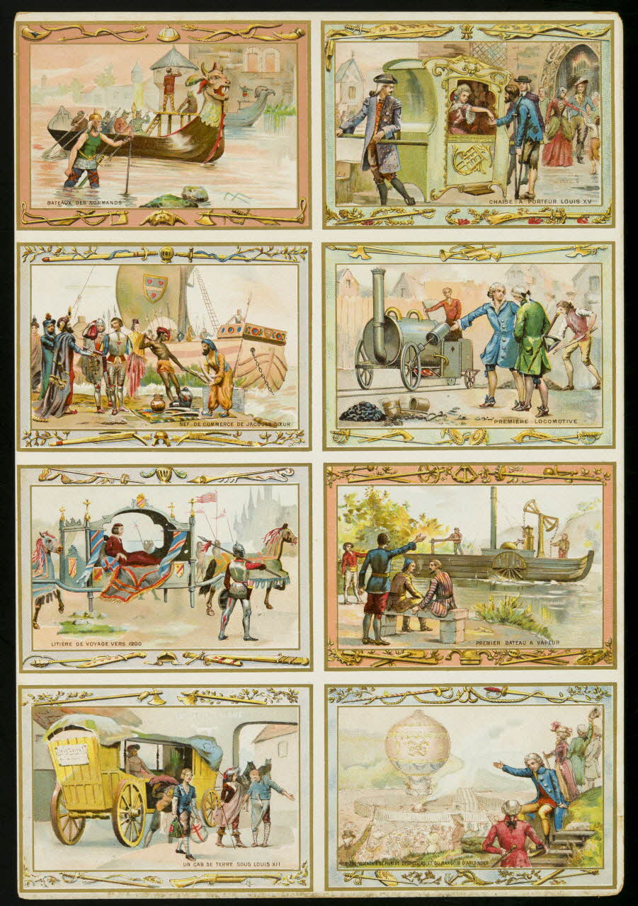 planche de cartes réclame chromo 1996.40.1955.1 Photo