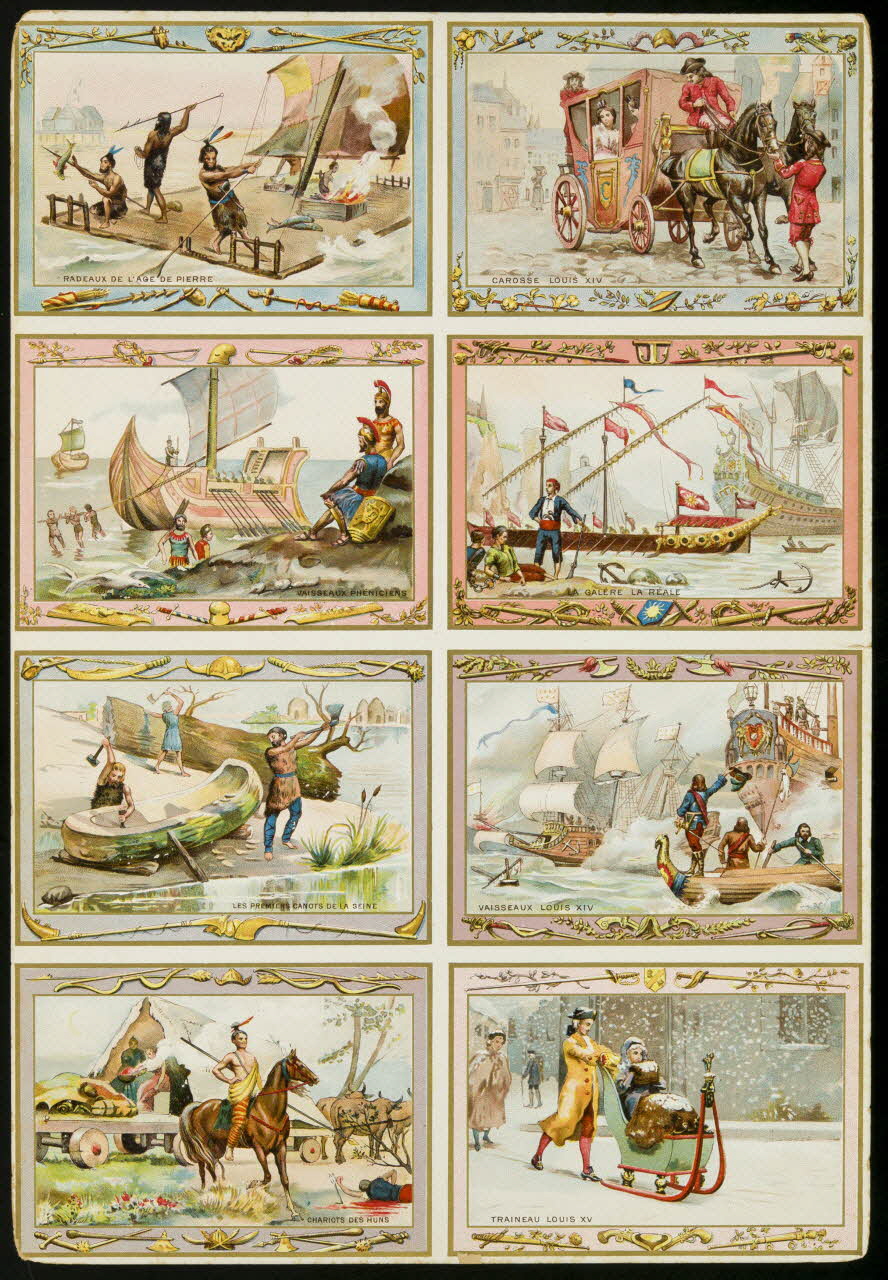 planche de cartes réclame chomo 1996.40.1955.2 Photo