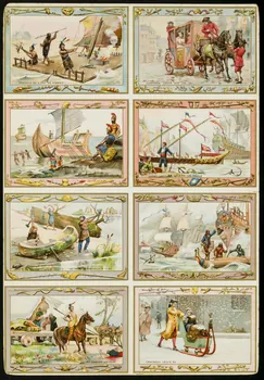 planche de cartes réclame chomo 1996.40.1955.2 Photo